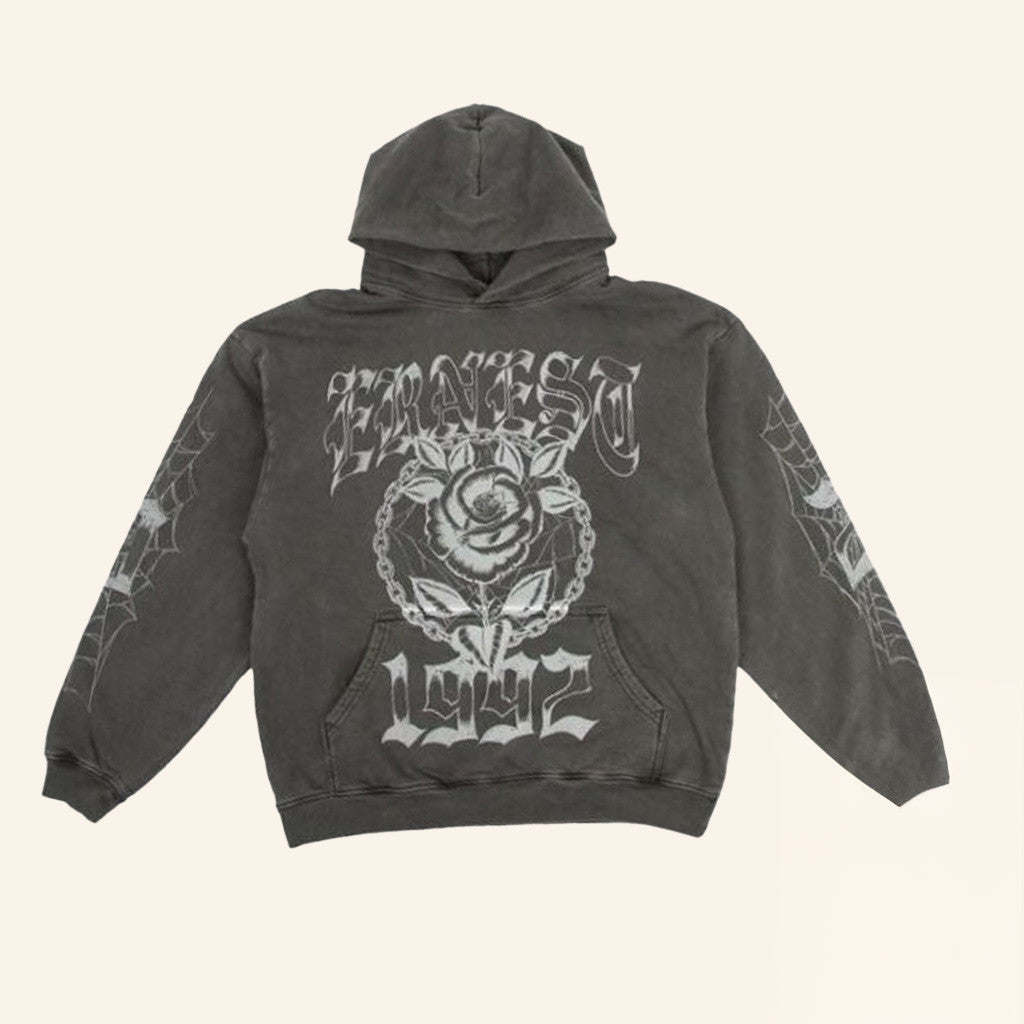 Ernest Merch Rose Hoodie Christmas Present Ideas For Boyfriend - Gypsysystersgift