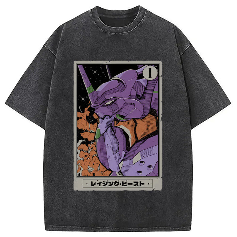 Eva Tarot Card Washed T-Shirt Soft Comfortable Daily T Shirt Gifts For Her - Gypsysystersgift
