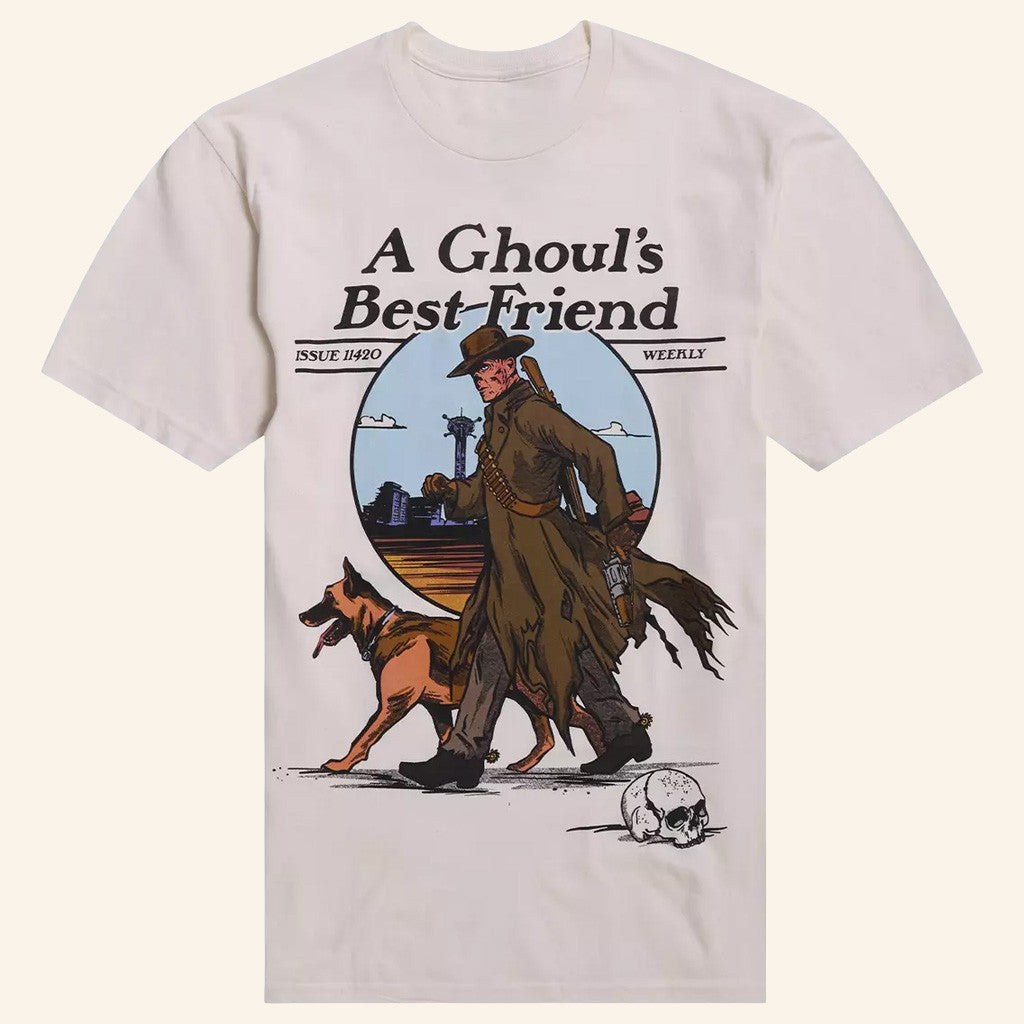 Fallout Merch A Ghoul's Best Friend T-Shirt Presents For Game Lovers - GypsysystersGift