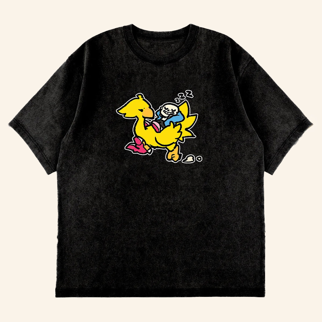 Fangamer Merch Undertale X Square Enix Sans And Chocobo Shirt Gifts Ideas For Her - Gypsysystersgift