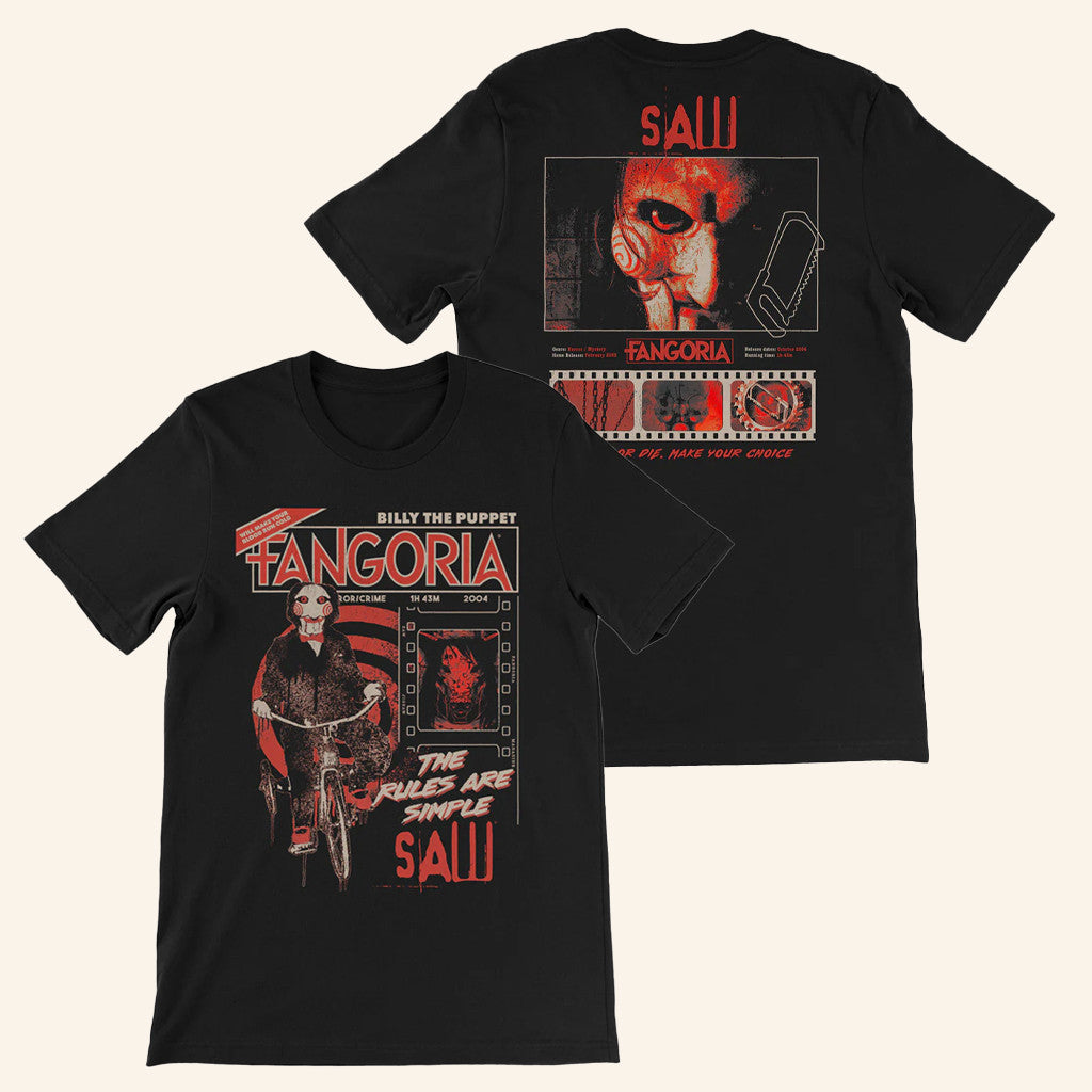 Fangoria Merch Saw Billy The Puppet T-Shirt Gift Ideas For Him - Gypsysystersgift