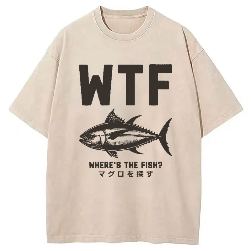 Finding Tuna Washed T-Shirt Everyday Comfort Graphic Shirt Gifts For Friends - Gypsysystersgift