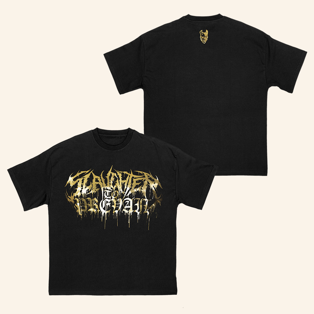 First Blood Merch Slaughter To Prevail Gold Glow T-Shirt Birthday Gift Ideas For Him - Gypsysystersgift