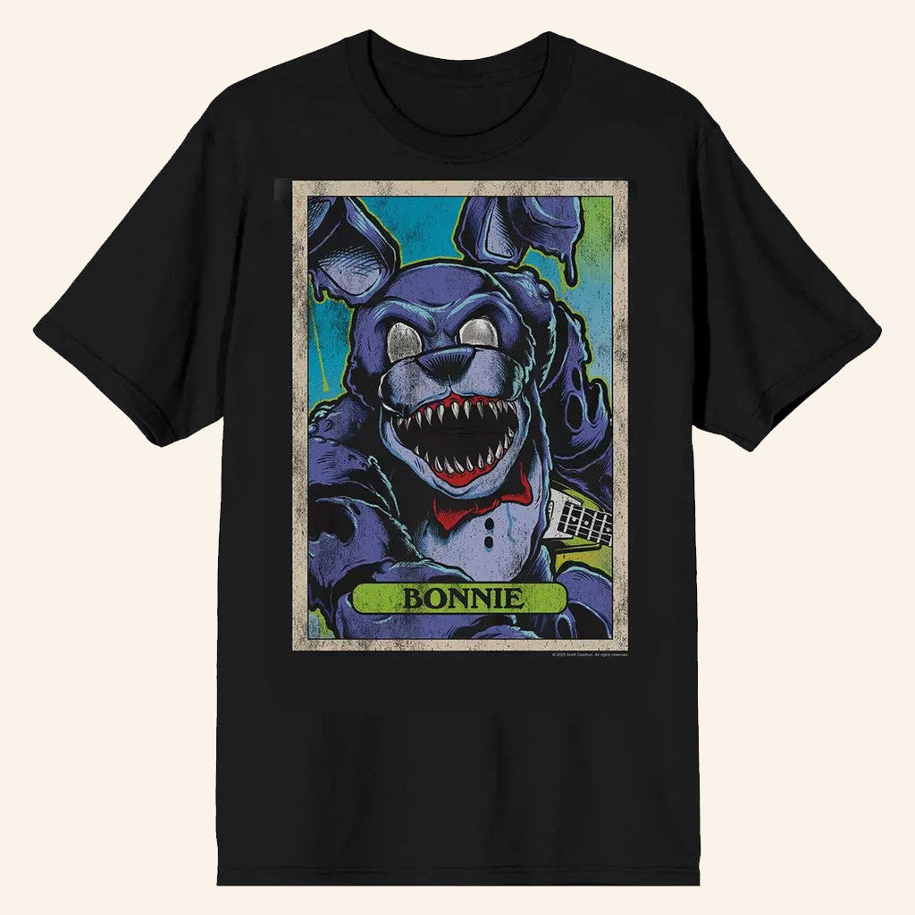 Five Nights At Freddy's Merch Five Nights At Freddy's Bonnie Portrait T-Shirt Gifts For Son - Gypsysystersgift