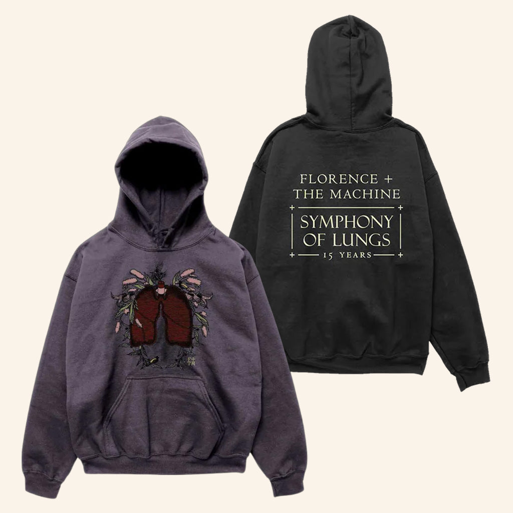Florence And The Machine Merch Charcoal Symphony Hoodie Christmas Presents For Him - Gypsysystersgift