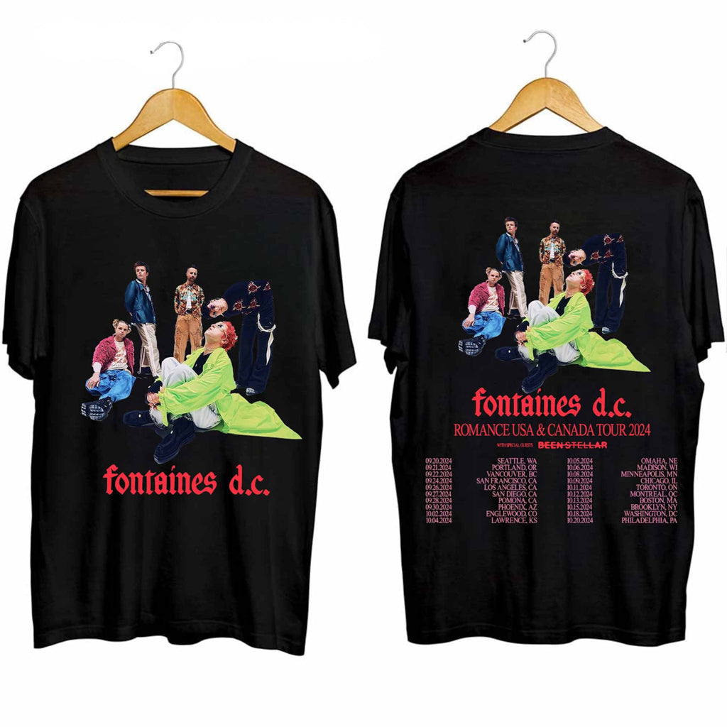 Fontaines DC Band Tour Shirt Fontaines DC Merch Music Lover Gifts For Him - Gypsysystersgift