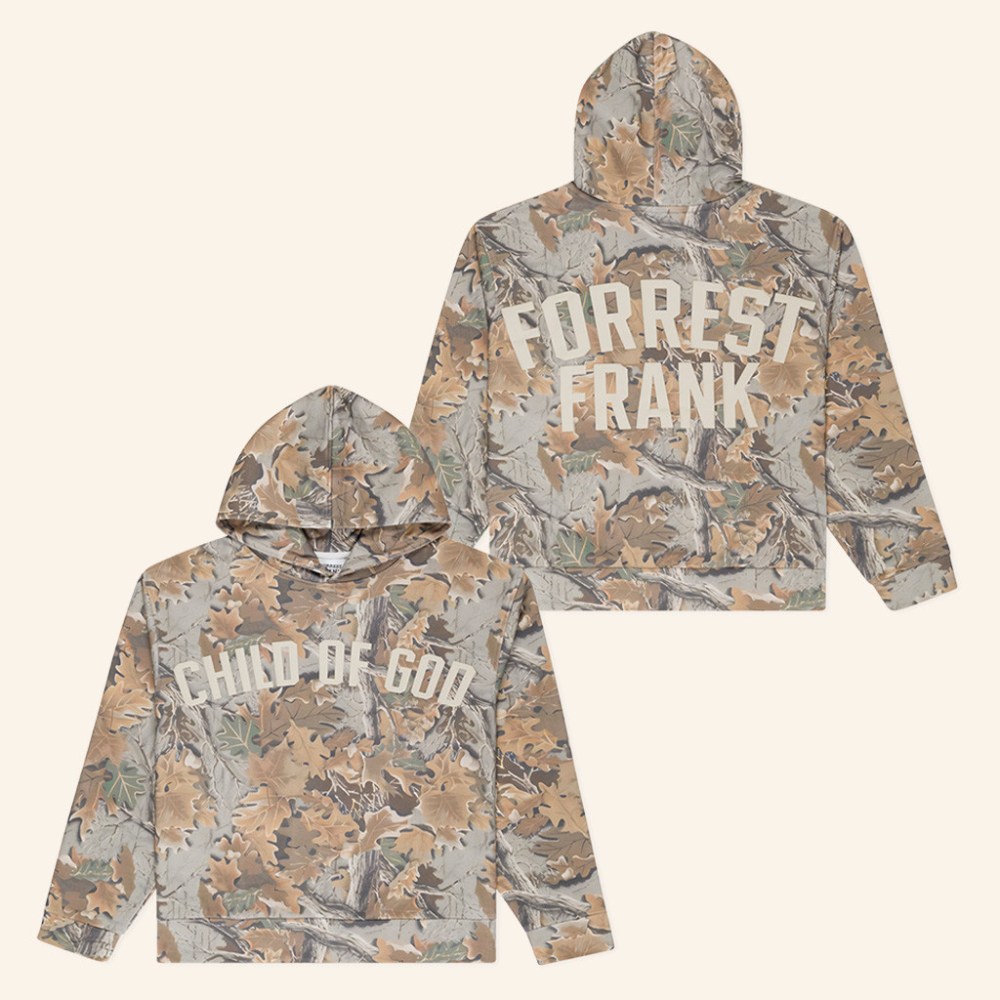 Forrest Frank Merch Forrest Frank Tour Merch Child Of God Camo Hoodie Christmas Gifts For Him - Gypsysystersgift