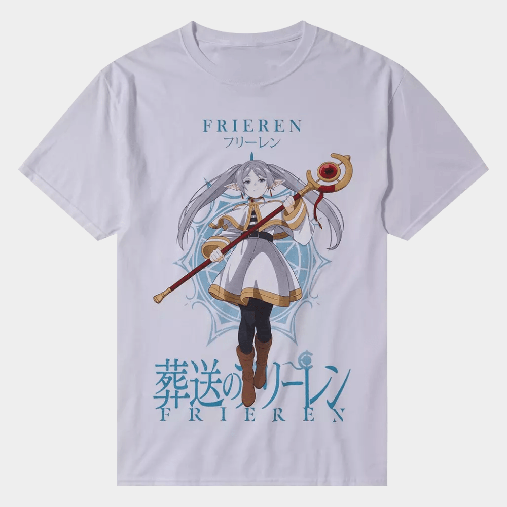 Frieren Merch Frieren Beyond Journey's End Frieren Portrait T-Shirt Gifts For Her - GypsysystersGift