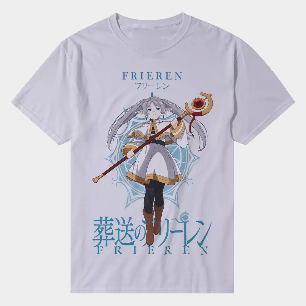 Frieren Merch Frieren Beyond Journey's End Frieren Portrait T-Shirt Gifts For Her - GypsysystersGift