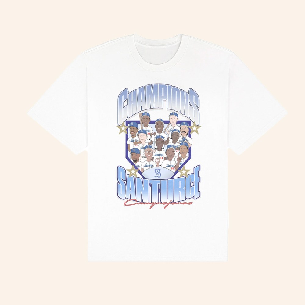 FRSH Company Merch FRSH x Santurce Champions Hall Of Fame T-Shirt Gifts For Baseball Lovers - GypsysystersGift