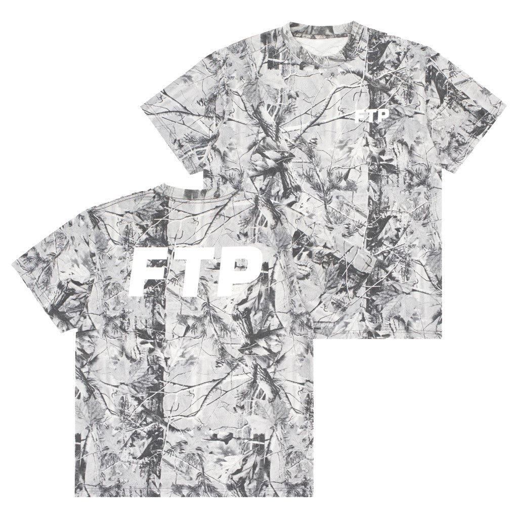 FTP Merch Gray Tree Camo Logo T-Shirt Fthepopulation Merch Gifts For Him - GypsysystersGift