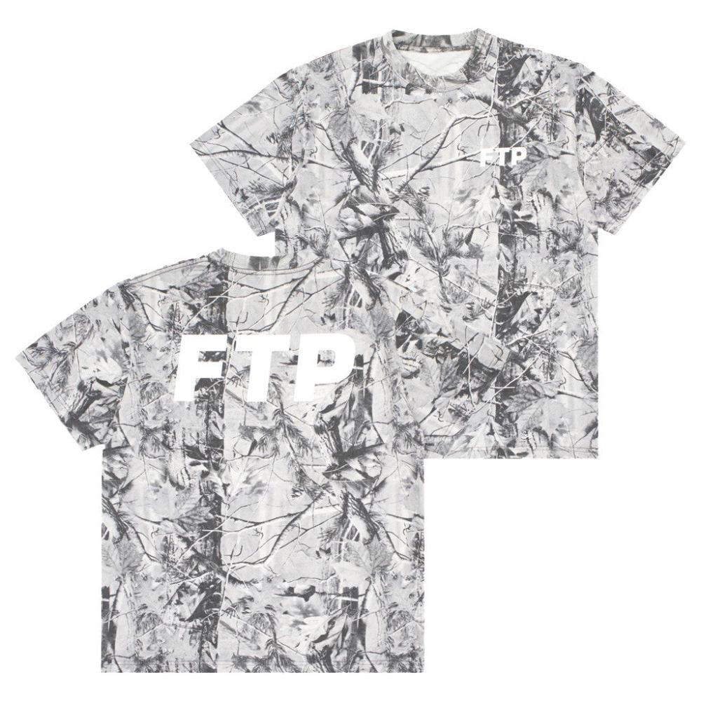 FTP Merch Gray Tree Camo Logo T-Shirt Fthepopulation Merch Gifts For Him - GypsysystersGift