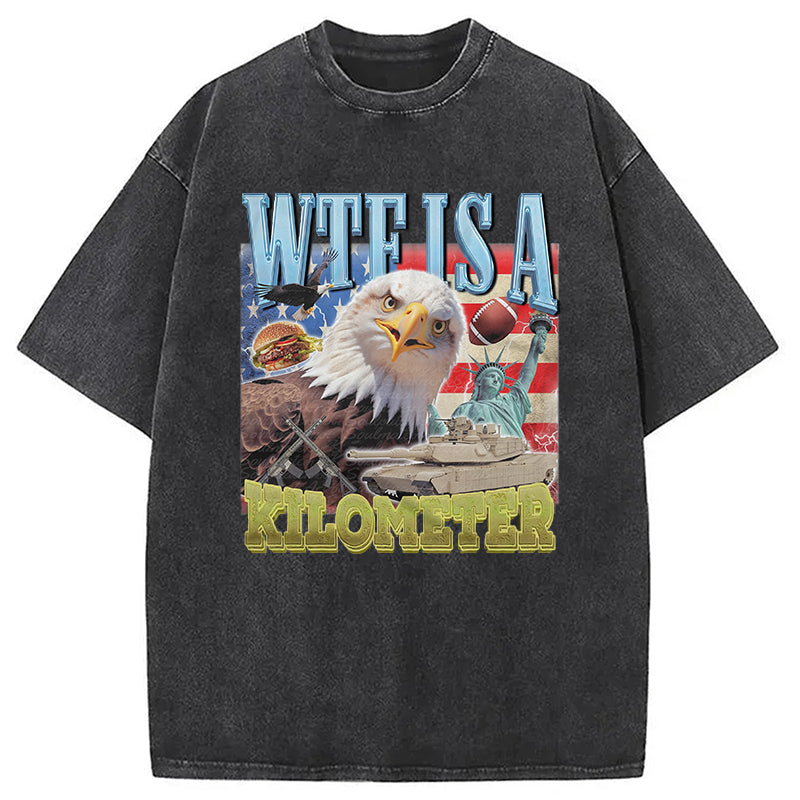 Funny Eagle Meme Washed T-Shirt Funny Graphic Gift For Friends Gifts For Besties - Gypsysystersgift