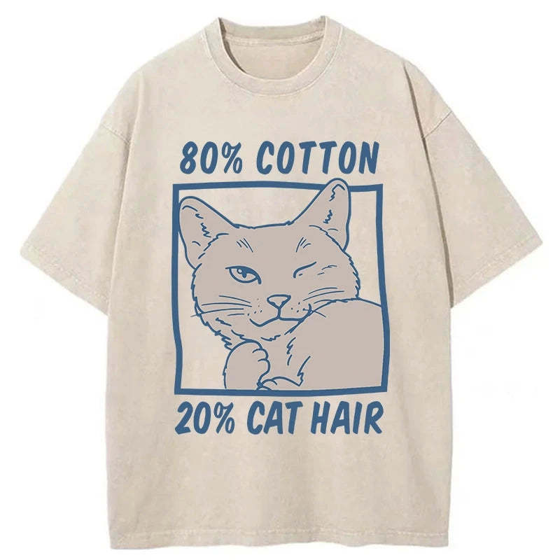 Funny Ingredient Distribution Washed T-Shirt Retro Streetwear Graphic Top Gifts For Her - Gypsysystersgift