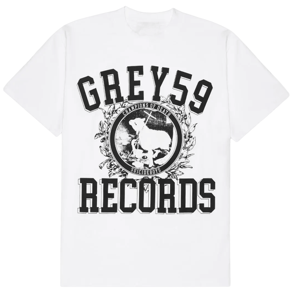 G59 Merch G59 Champion Of Death T-Shirt Grey59 Records Shirt Gifts For Him - GypsysystersGift