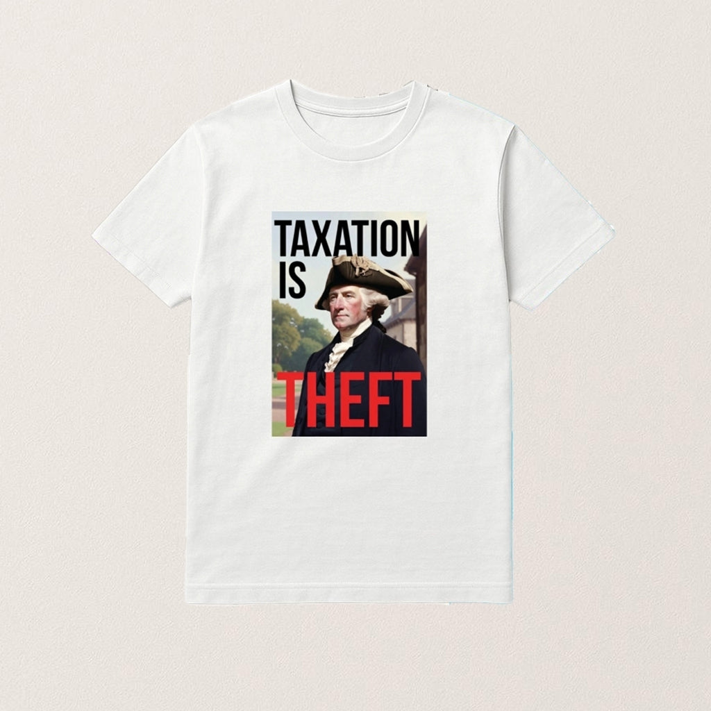 George Washington Taxation Is Theft Shirt Political T-Shirt Gifts For Boyfriend - GypsysystersGift