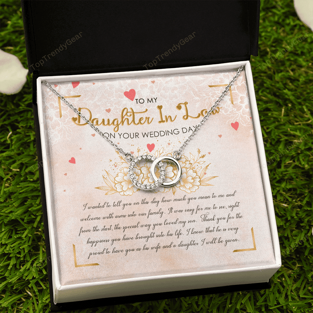 How Much You Mean To Me Perfect Pair Necklace Gift For Daughter 