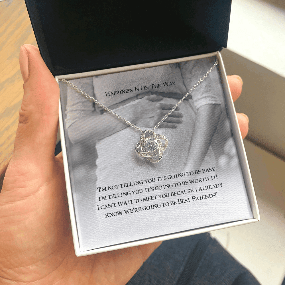 Expecting Mom Gift Expecting Mother Gift Expecting Mother New Mom Gift Necklaces Love Knot Necklace