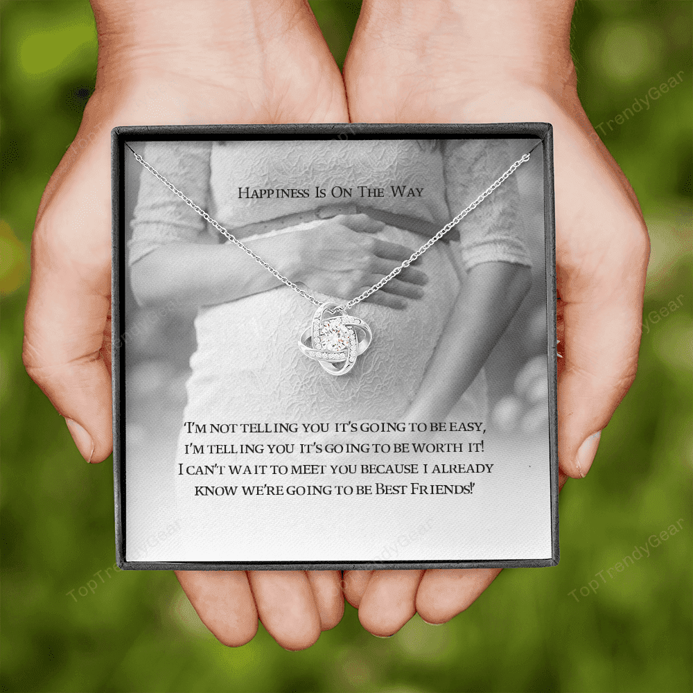 Expecting Mom Gift Expecting Mother Gift Expecting Mother New Mom Gift Necklaces Love Knot Necklace