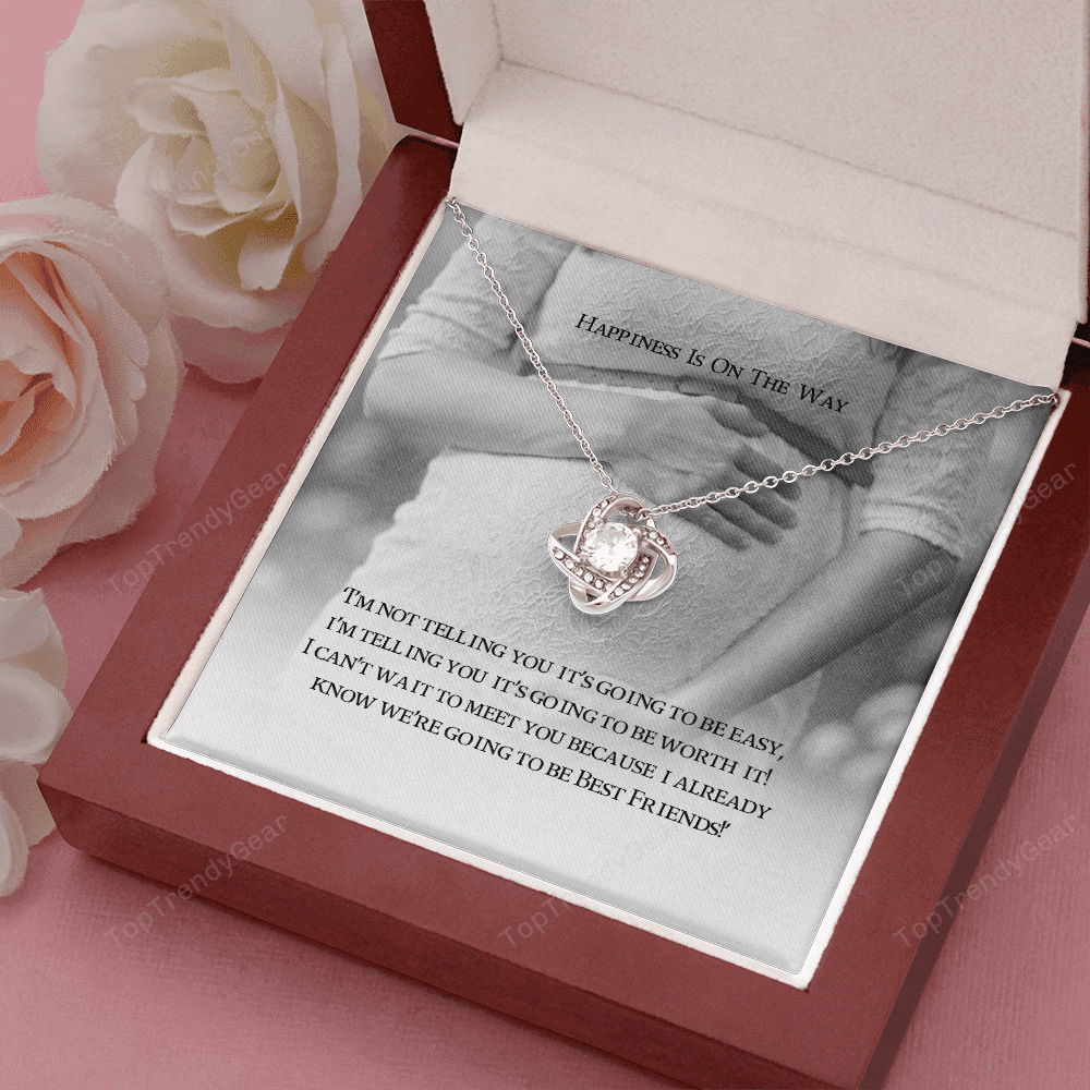 Expecting Mom Gift Expecting Mother Gift Expecting Mother New Mom Gift Necklaces Love Knot Necklace