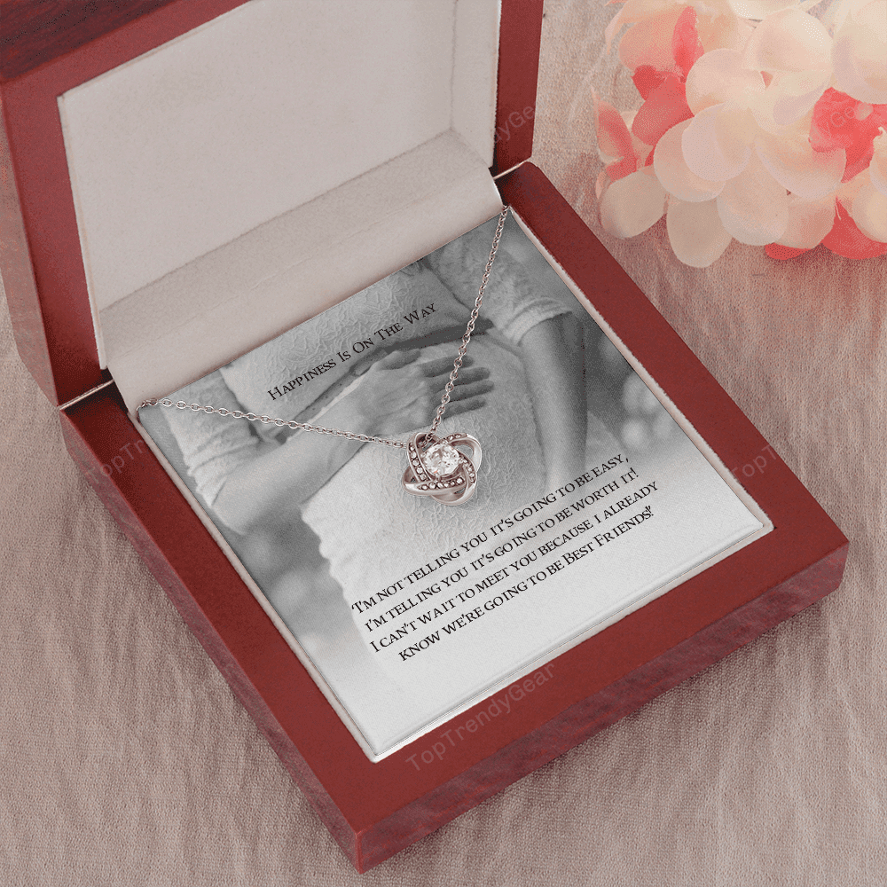 Expecting Mom Gift Expecting Mother Gift Expecting Mother New Mom Gift Necklaces Love Knot Necklace