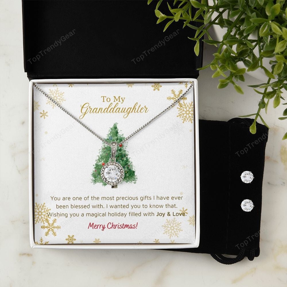 Granddaughter Necklace You Are One Of The Most Precious Gifts Eternal Hope Necklace Set Presents For Christmas