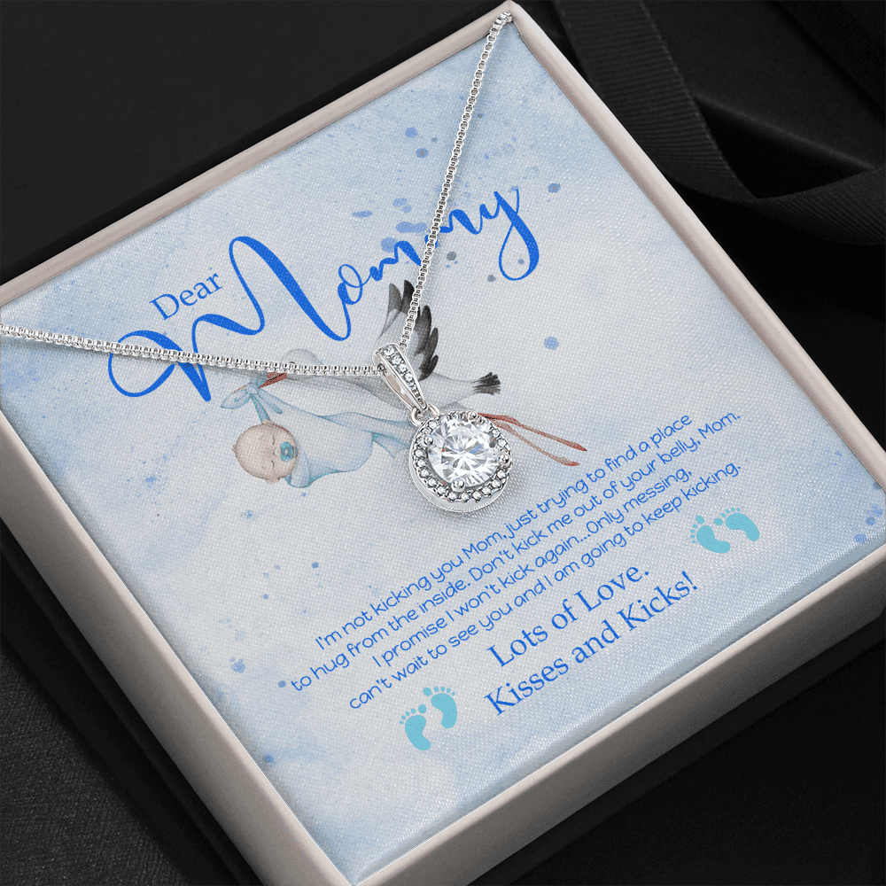 Dear Mommy Kisses And Kicks Eternal Hope Necklace Gift For Mom 