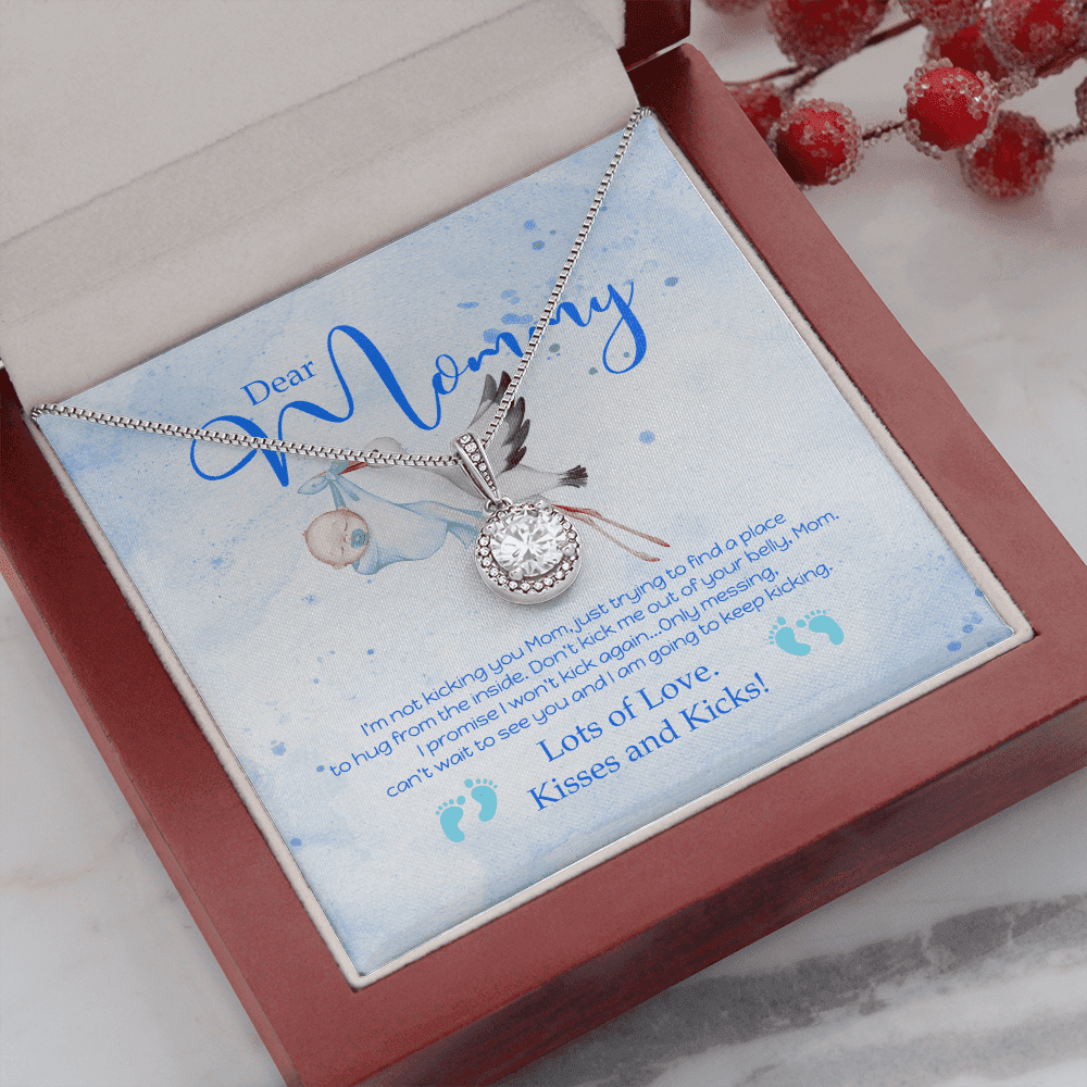 Dear Mommy Kisses And Kicks Eternal Hope Necklace Gift For Mom 