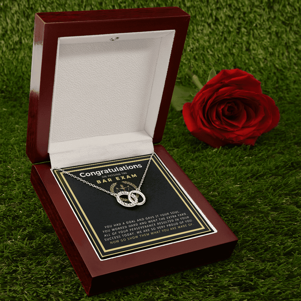 Law Graduation Passing The Bar Exam Present Perfect Pair Necklace Gift For Him 