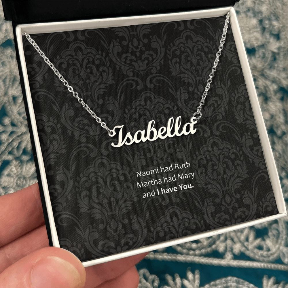 Her Necklace Ruth And Naomi Personalized Name Necklace