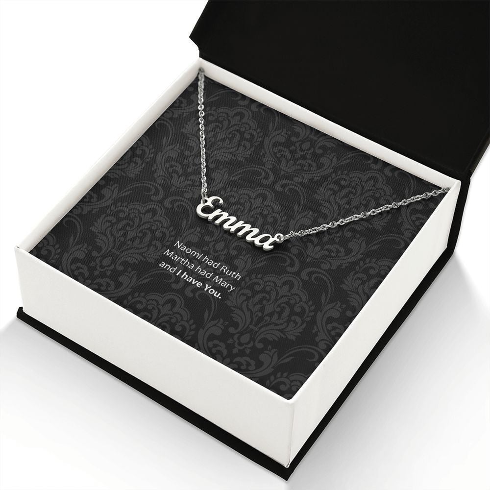 Her Necklace Ruth And Naomi Personalized Name Necklace