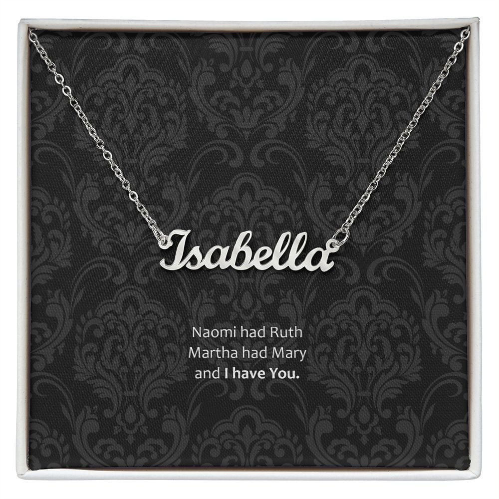 Her Necklace Ruth And Naomi Personalized Name Necklace