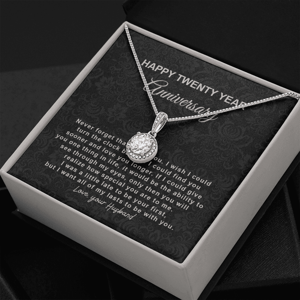 20th Wedding Anniversary Gift For Wife Gifts For Her Twentieth Eternal Hope Necklace