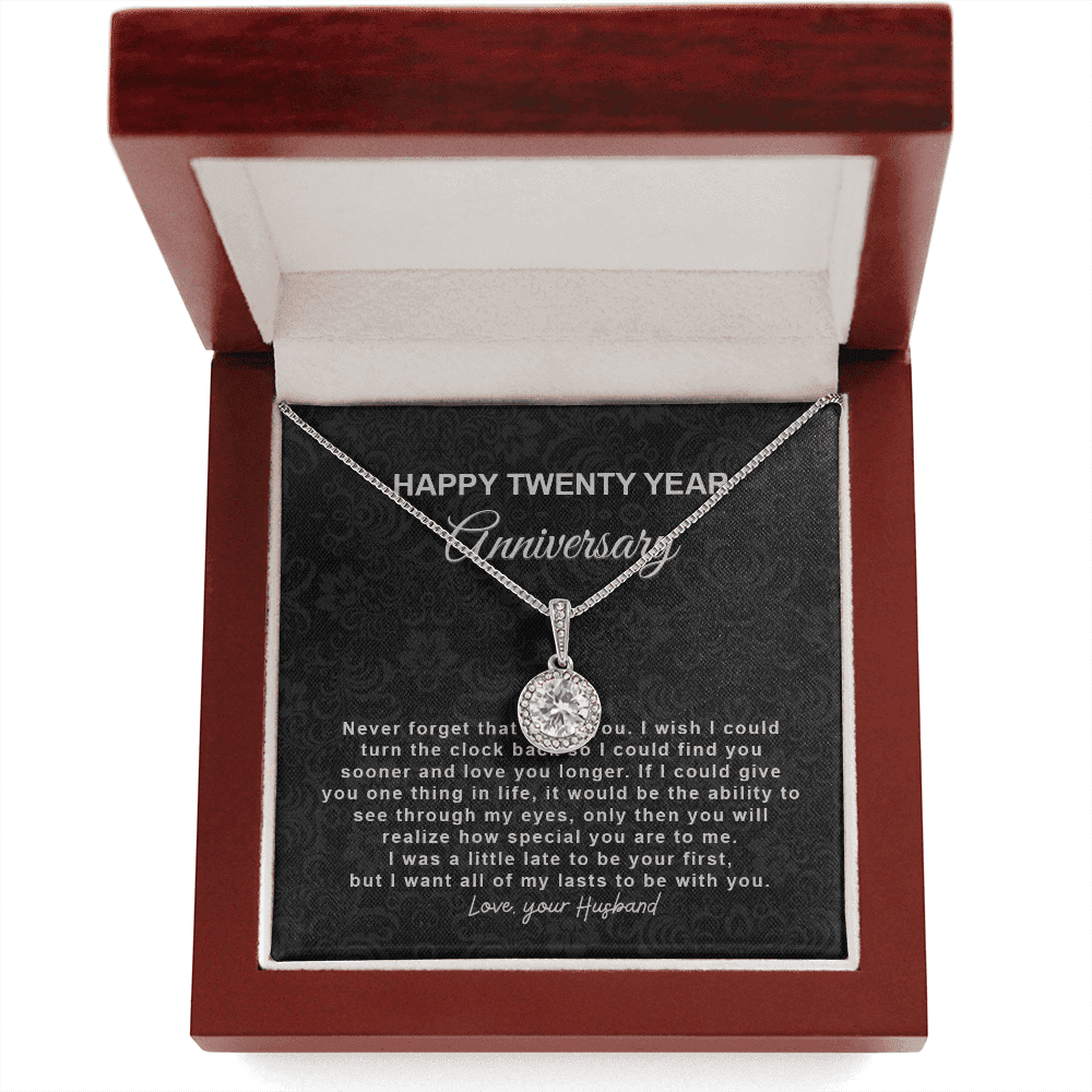 20th Wedding Anniversary Gift For Wife Gifts For Her Twentieth Eternal Hope Necklace