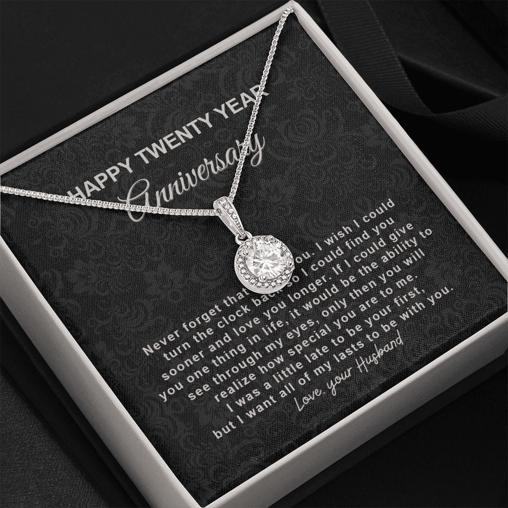 20th Wedding Anniversary Gift For Wife Gifts For Her Twentieth Eternal Hope Necklace