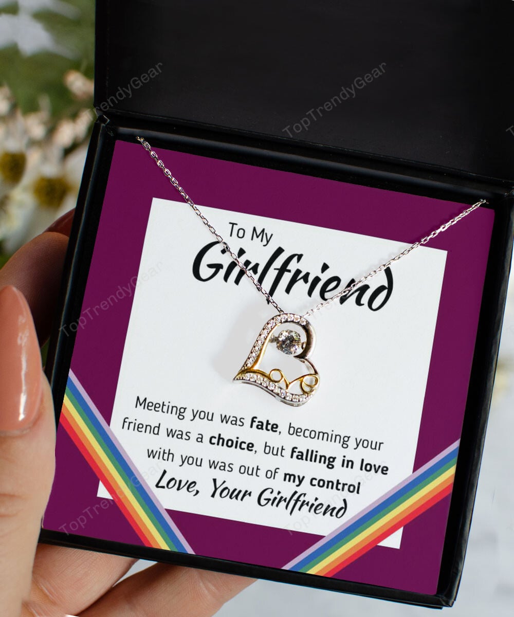 Pride Month Jewelry Falling In Love With You Was Out Of My Control Gift For Her Love Dancing Necklace 