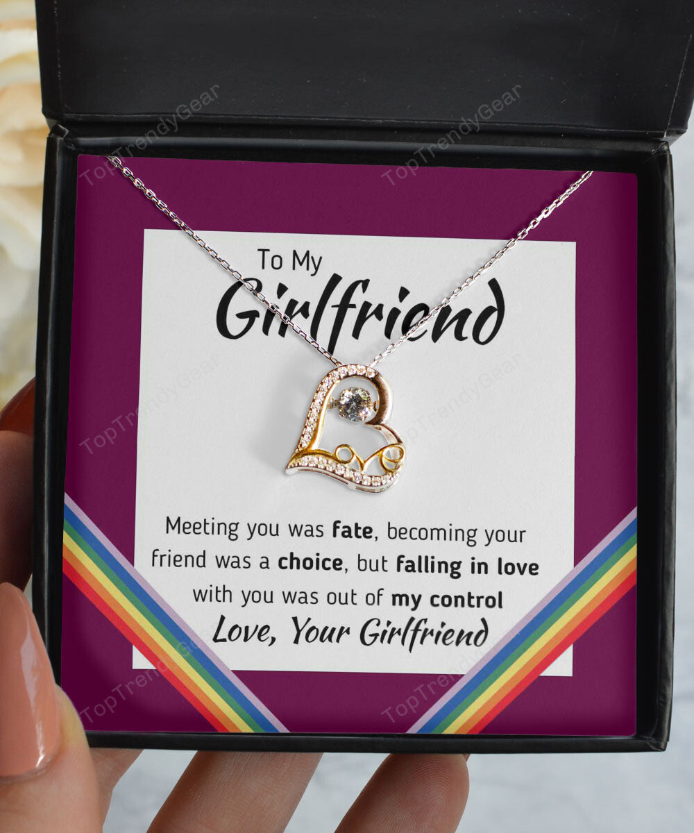 Pride Month Jewelry Falling In Love With You Was Out Of My Control Gift For Her Love Dancing Necklace 