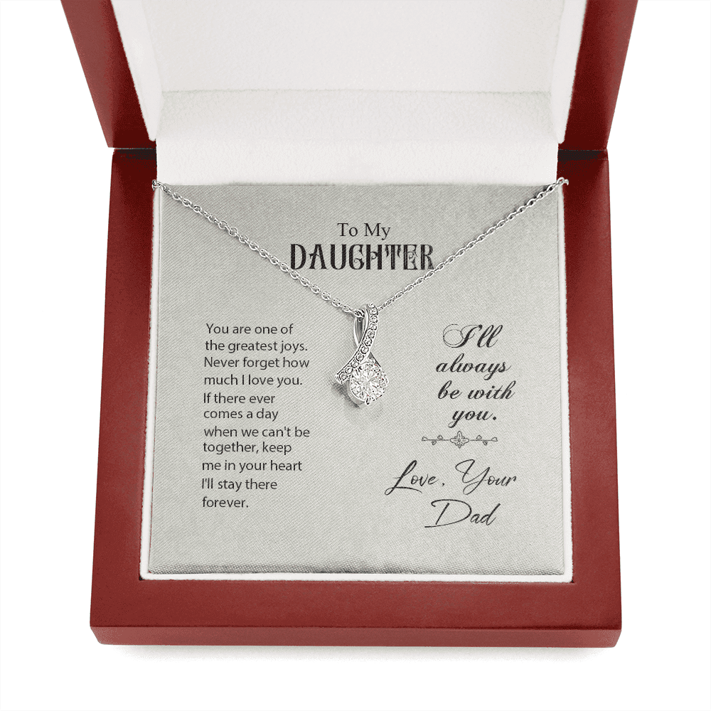 To My Daughter You Are One Of The Greatest Joys From Dad Alluring Beauty Necklace