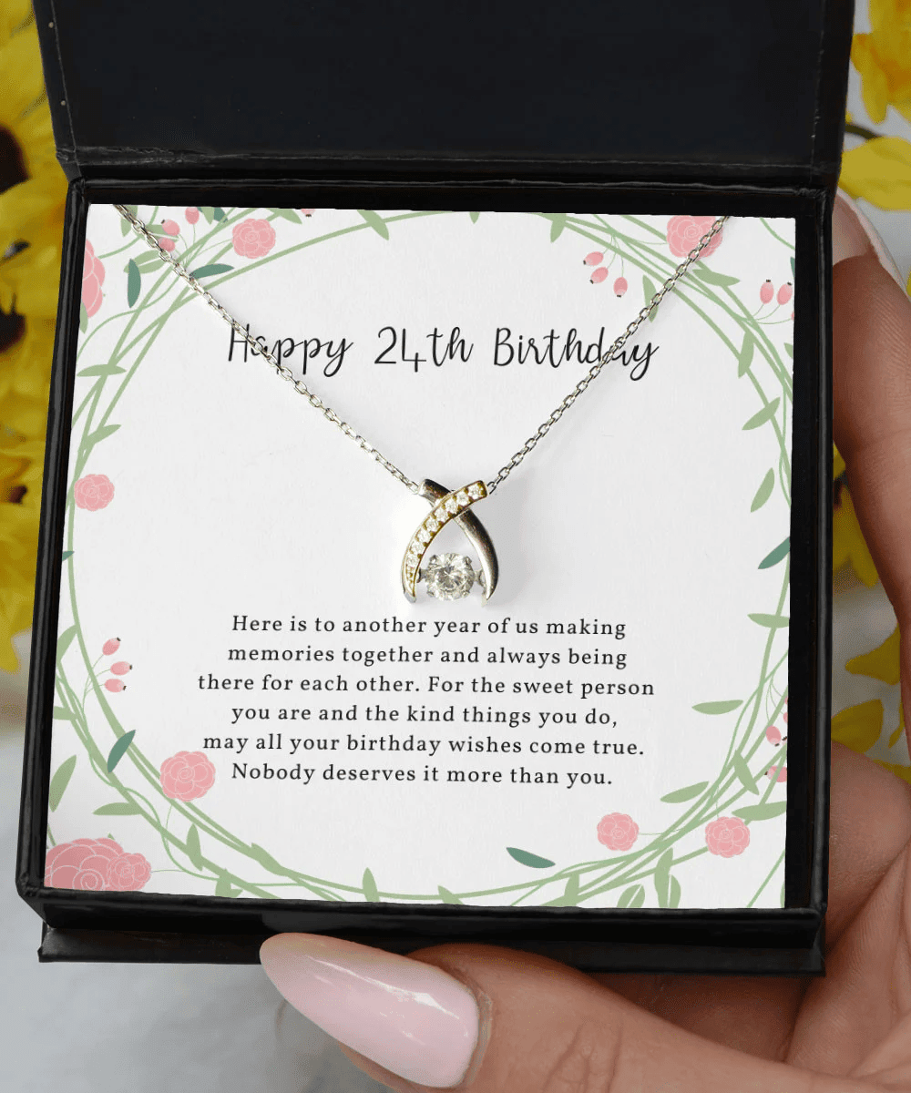 Birthday Gift Ideas For Her Nobody Deserves It More Than You Gifts For Women Wishbone Dancing Necklace 
