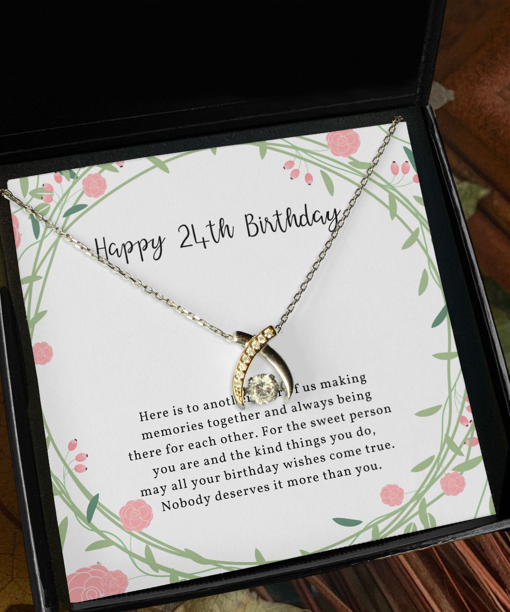 Birthday Gift Ideas For Her Nobody Deserves It More Than You Gifts For Women Wishbone Dancing Necklace 
