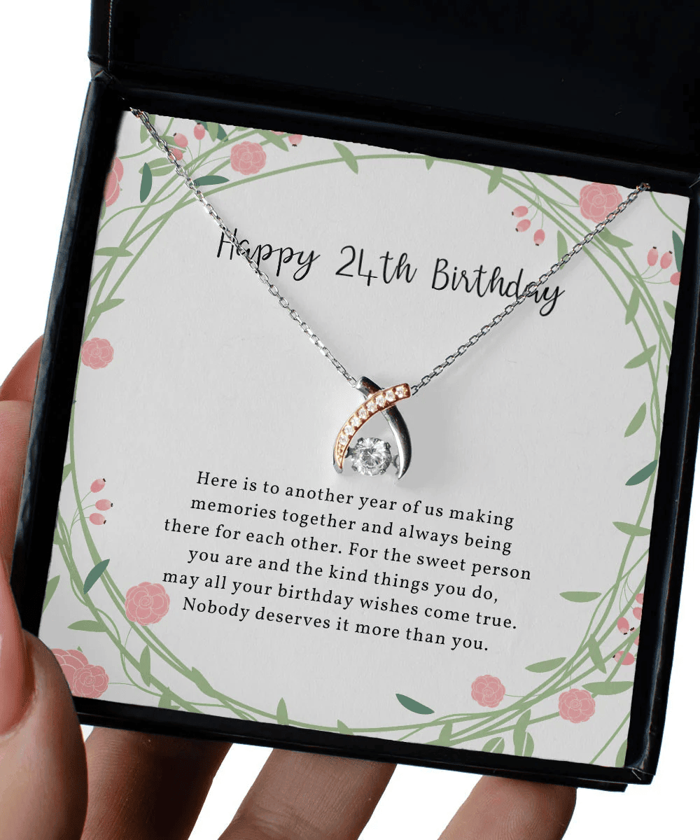 Birthday Gift Ideas For Her Nobody Deserves It More Than You Gifts For Women Wishbone Dancing Necklace 