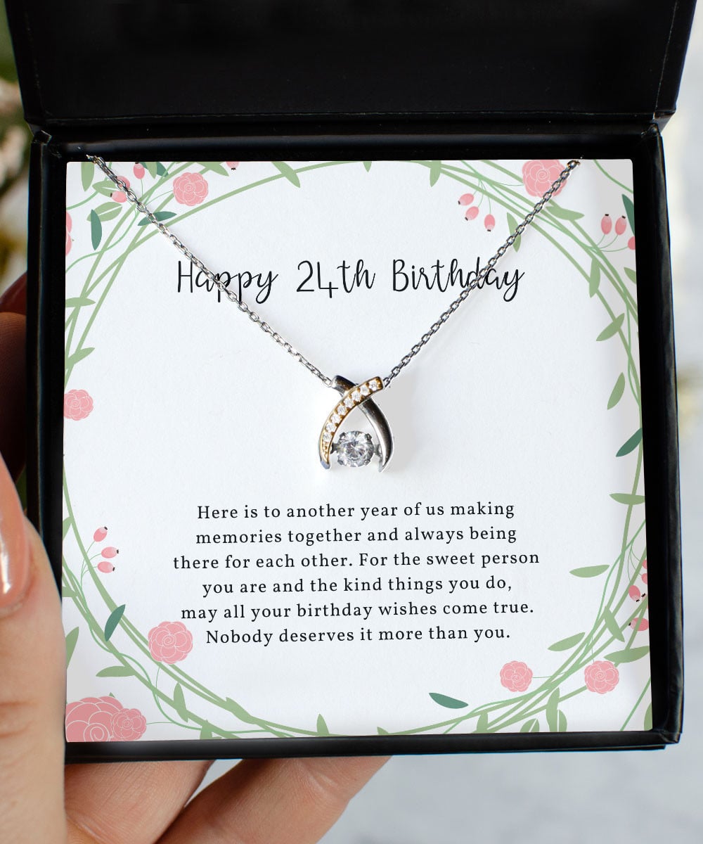 Birthday Gift Ideas For Her Nobody Deserves It More Than You Gifts For Women Wishbone Dancing Necklace 