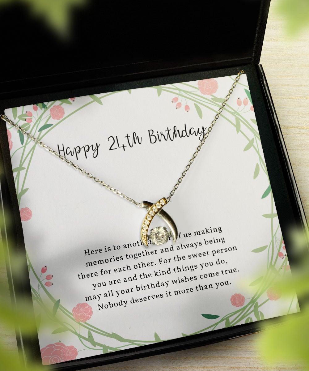 Birthday Gift Ideas For Her Nobody Deserves It More Than You Gifts For Women Wishbone Dancing Necklace 