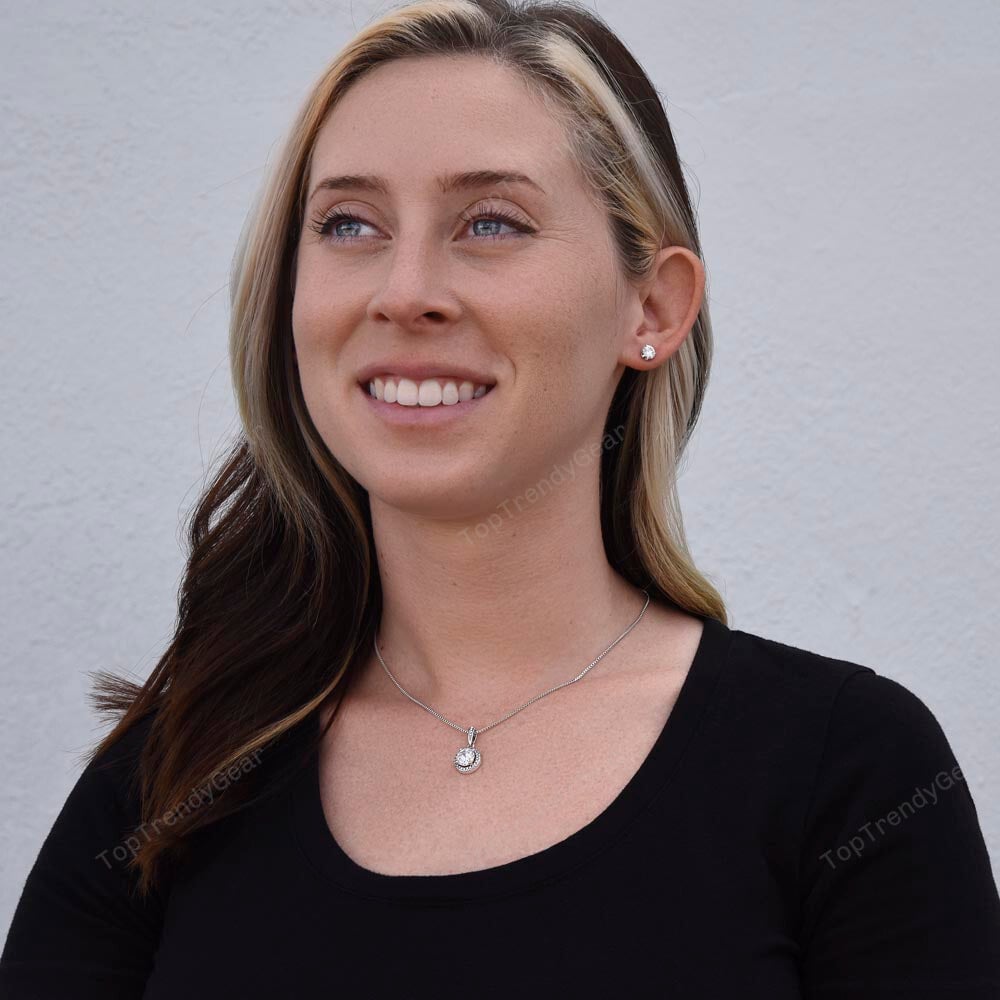 Mother Daughter Necklace, You Are The Queen Best Gifts For Mom From Daughter Eternal Hope Necklace Set