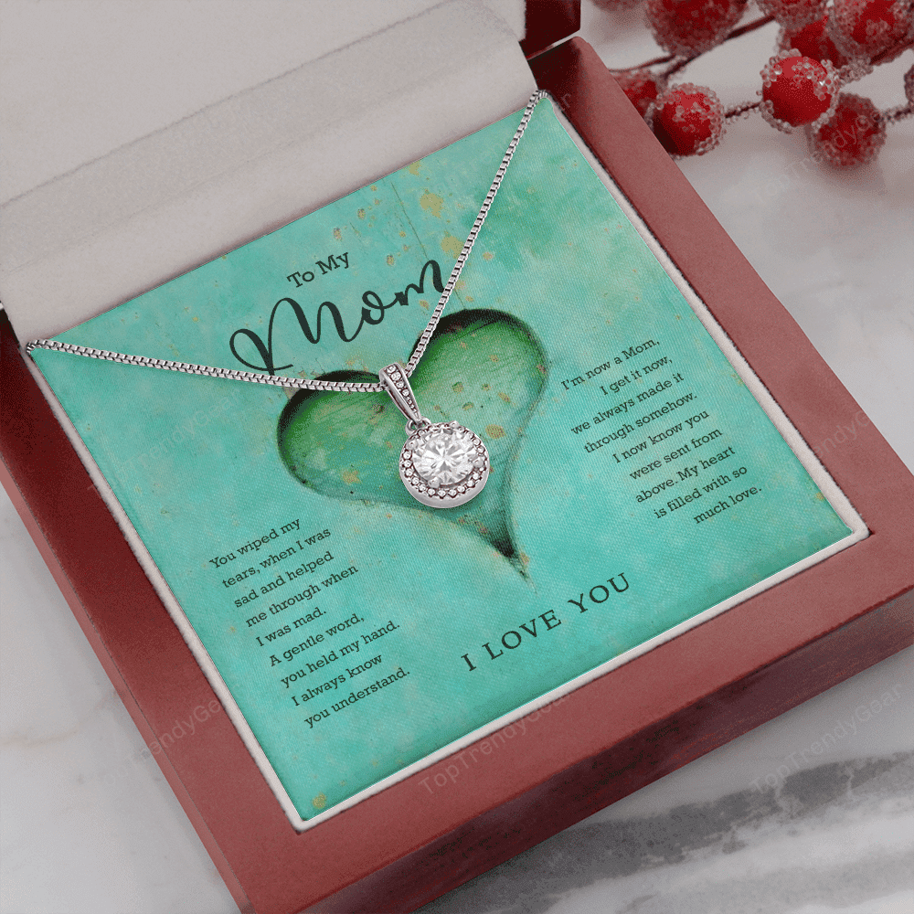 To My Mom My Heart Is Filled With So Much Love Eternal Hope Necklace 