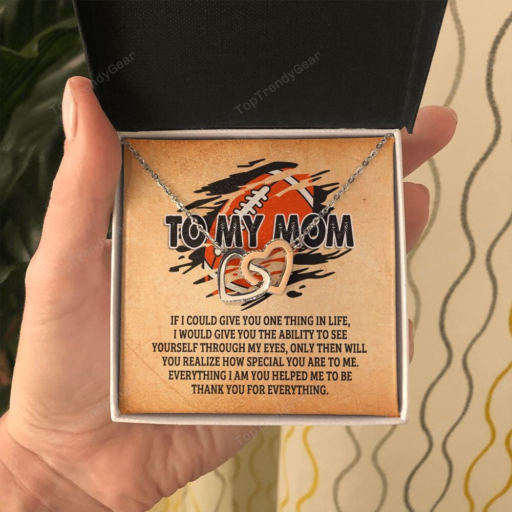 Mother Necklace, To My Mom You Are Realize How Special You Are To Me Interlocking Hearts Necklace Best Gifts For Mom