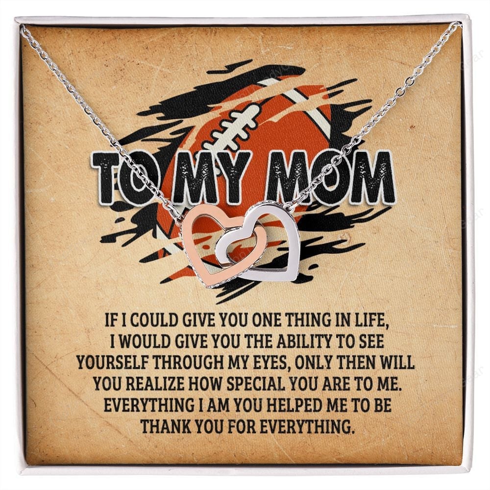 Mother Necklace, To My Mom You Are Realize How Special You Are To Me Interlocking Hearts Necklace Best Gifts For Mom