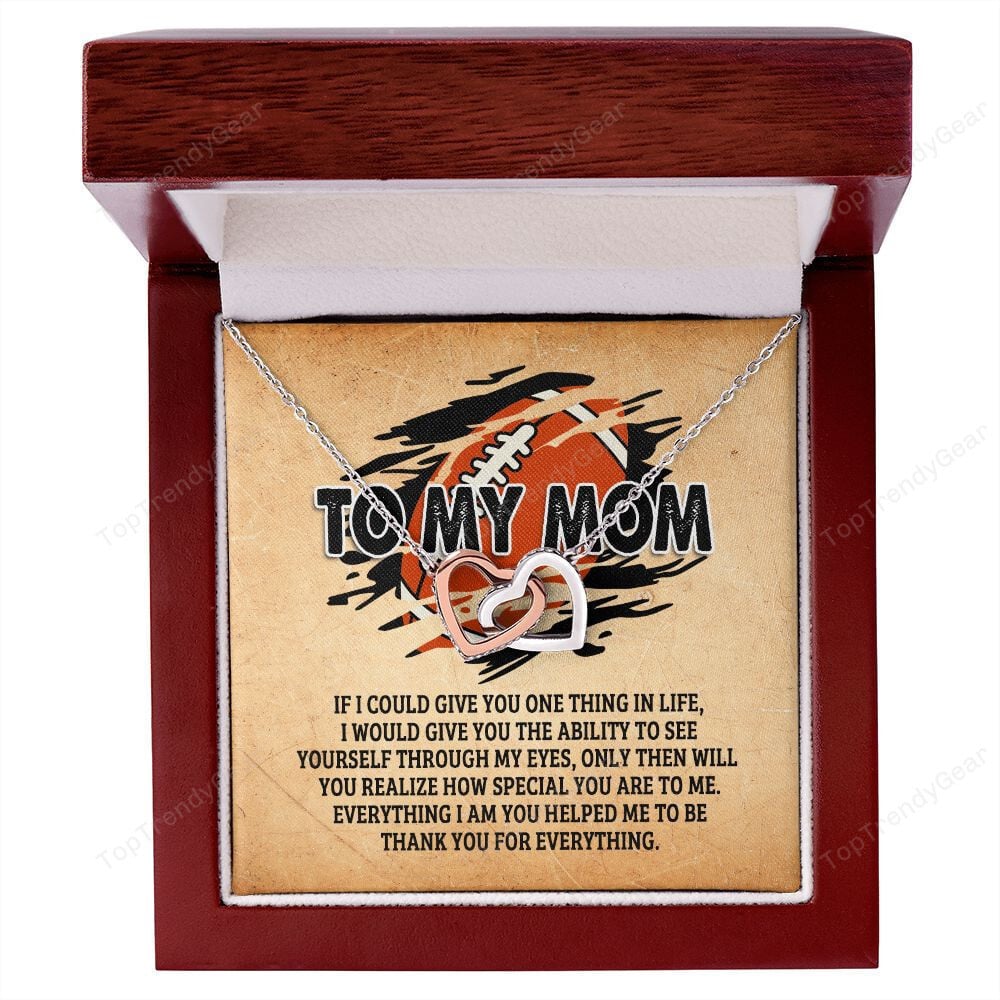 Mother Necklace, To My Mom You Are Realize How Special You Are To Me Interlocking Hearts Necklace Best Gifts For Mom