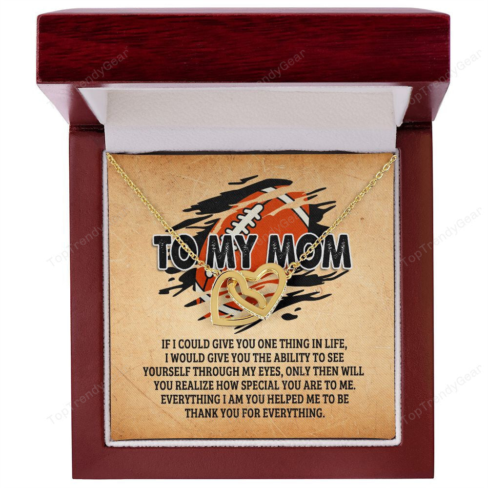 Mother Necklace, To My Mom You Are Realize How Special You Are To Me Interlocking Hearts Necklace Best Gifts For Mom