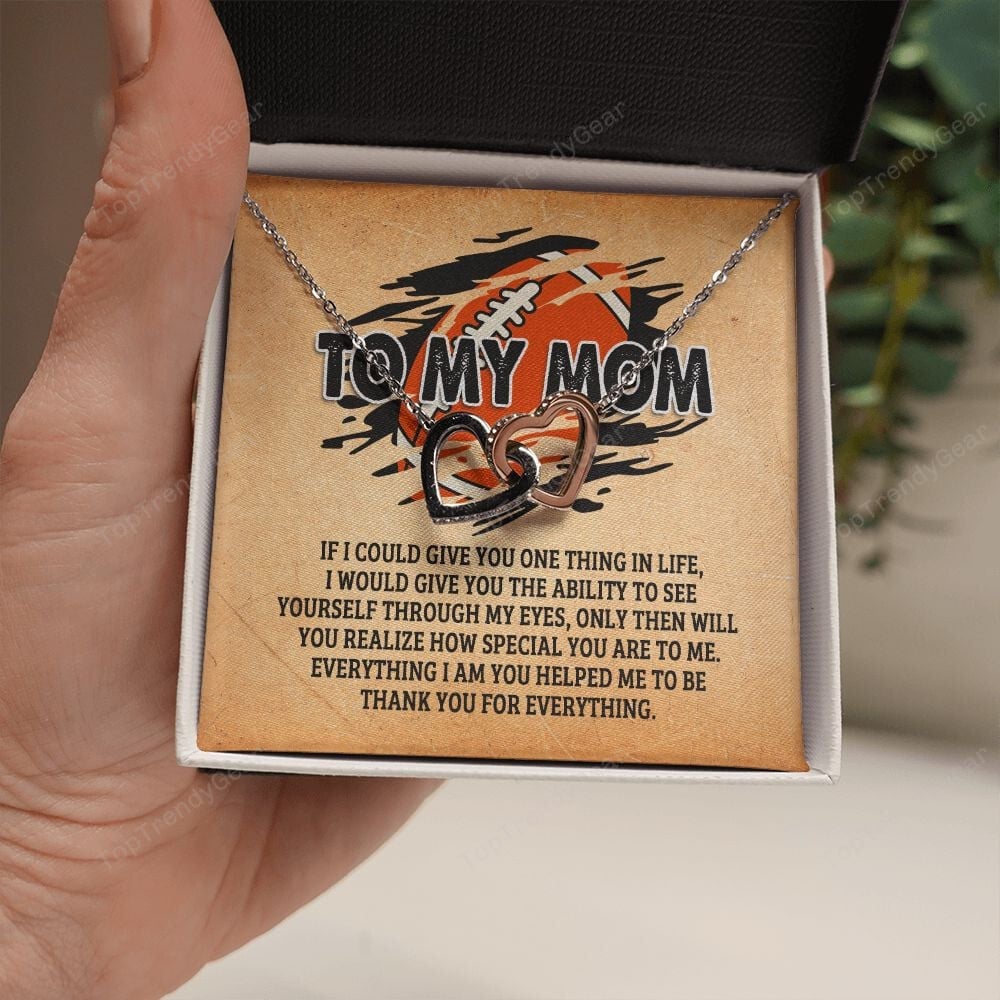 Mother Necklace, To My Mom You Are Realize How Special You Are To Me Interlocking Hearts Necklace Best Gifts For Mom